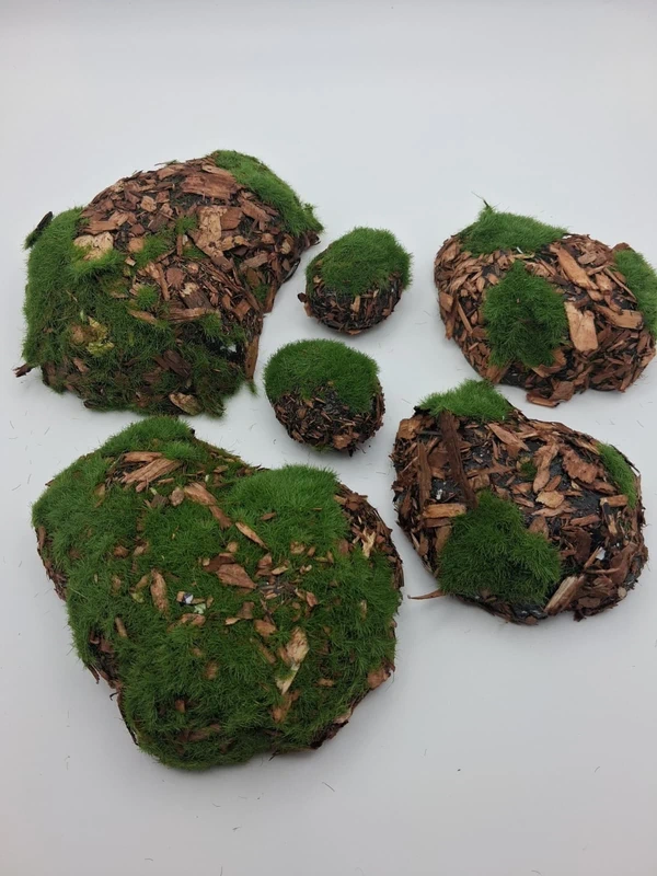 6 Pierres de Mousse Artificielle Décoration Diorama Wargame