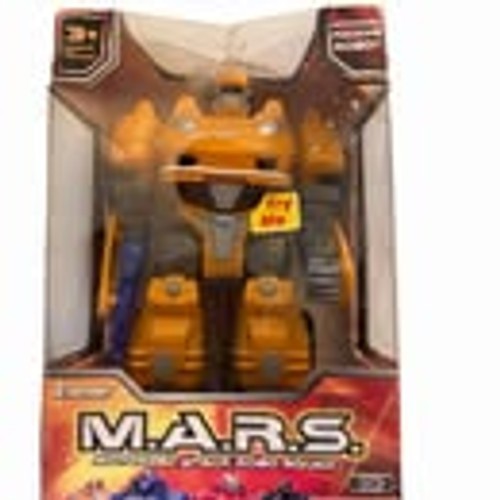 Cybotronix M.A.R.S. Robot da passeggio giallo attacco motorizzato Robo Squad *NUOVO*