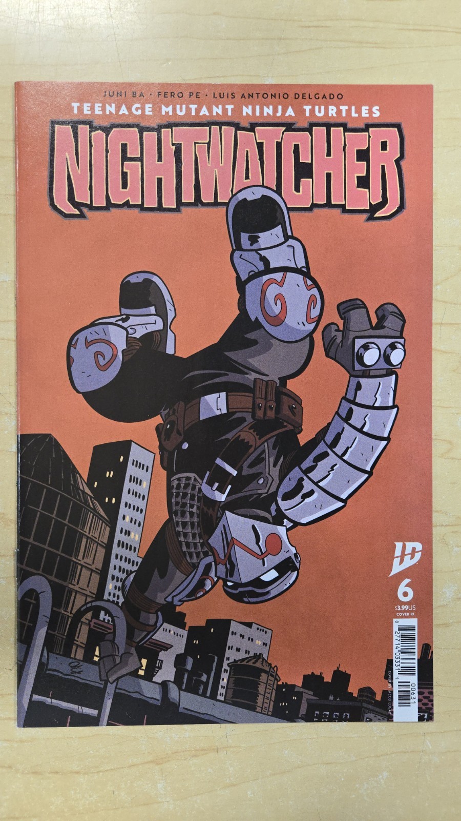 Teenage Mutant Ninja Turtles Nightwatcher #6 1:10 Jacob Edgar variante IDW 2025