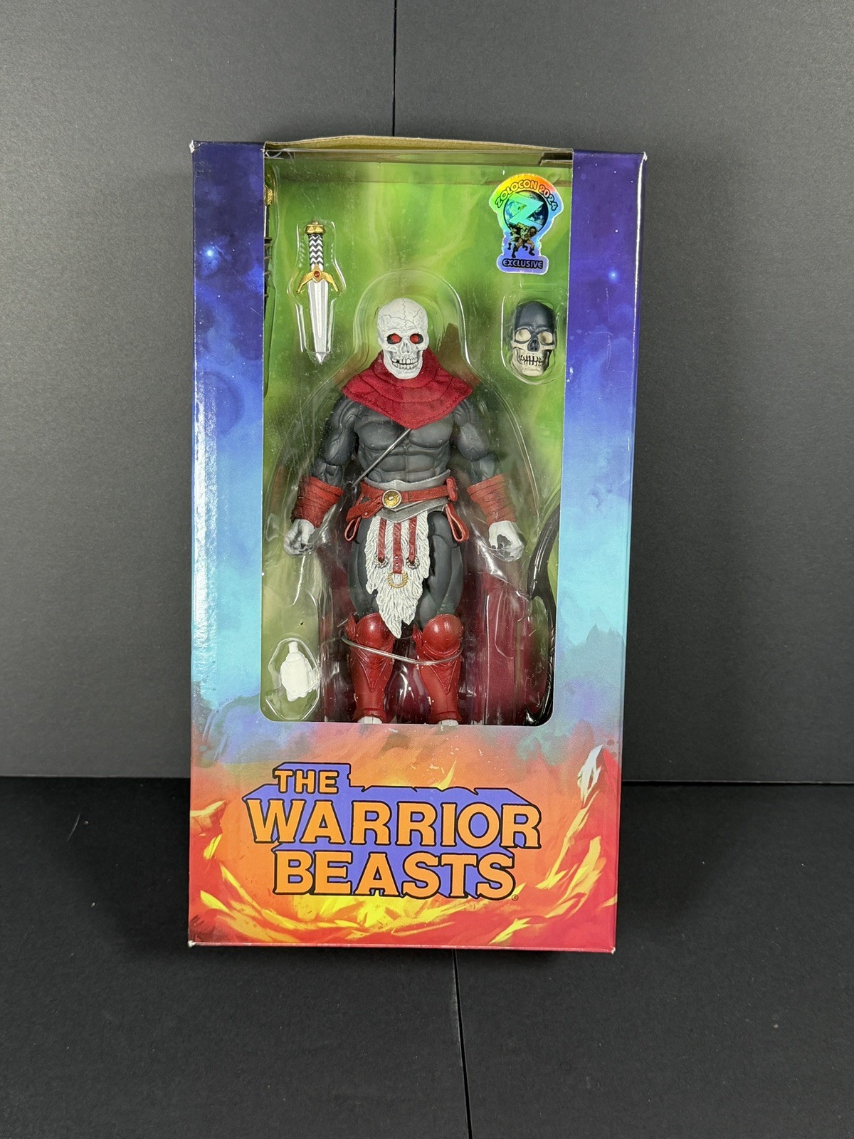 The Warrior Beasts SKULL MAN di Four Horsemen Zolocon 2024 esclusivo NUOVO IN SCATOLA