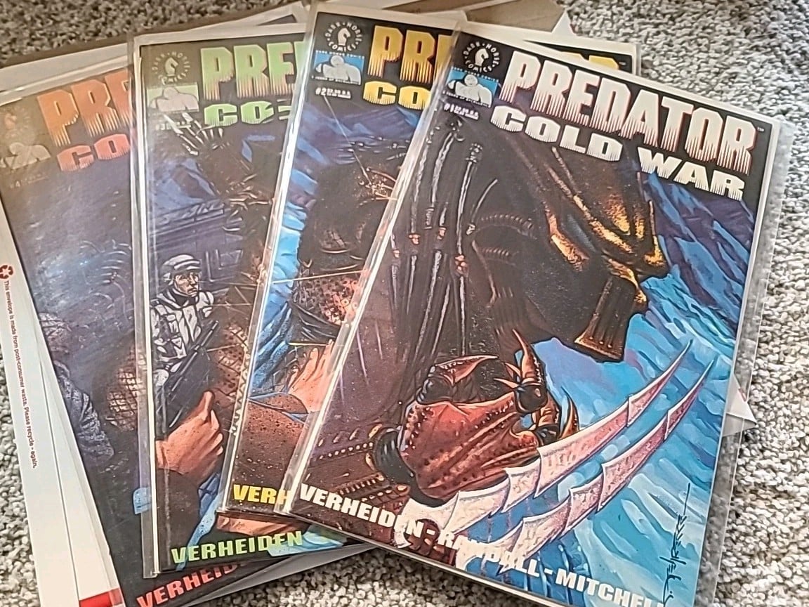 Dark Horse Comics Predator Cold War 1-4 (di 4) mini serie completa 1990 HTF