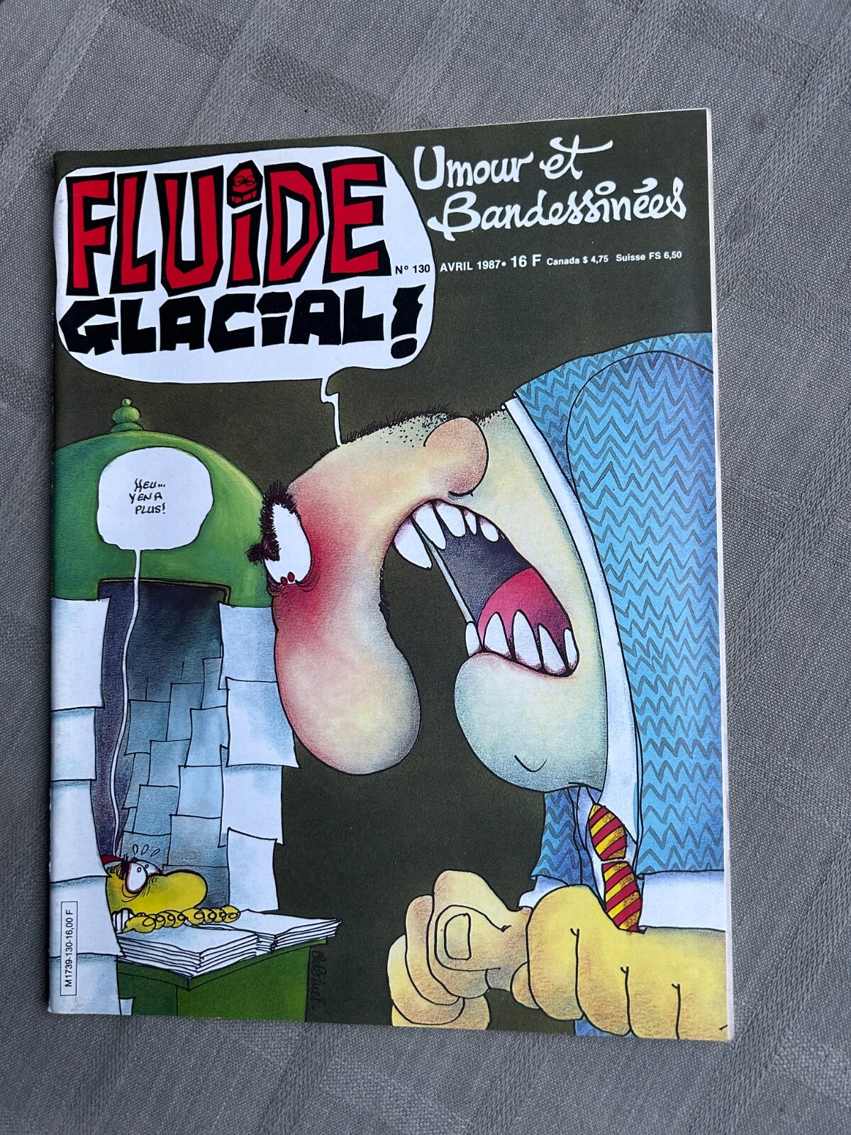 FLUIDE GLACIAL N°130 AVRIL 1987 EN TRÈS BON ÉTAT