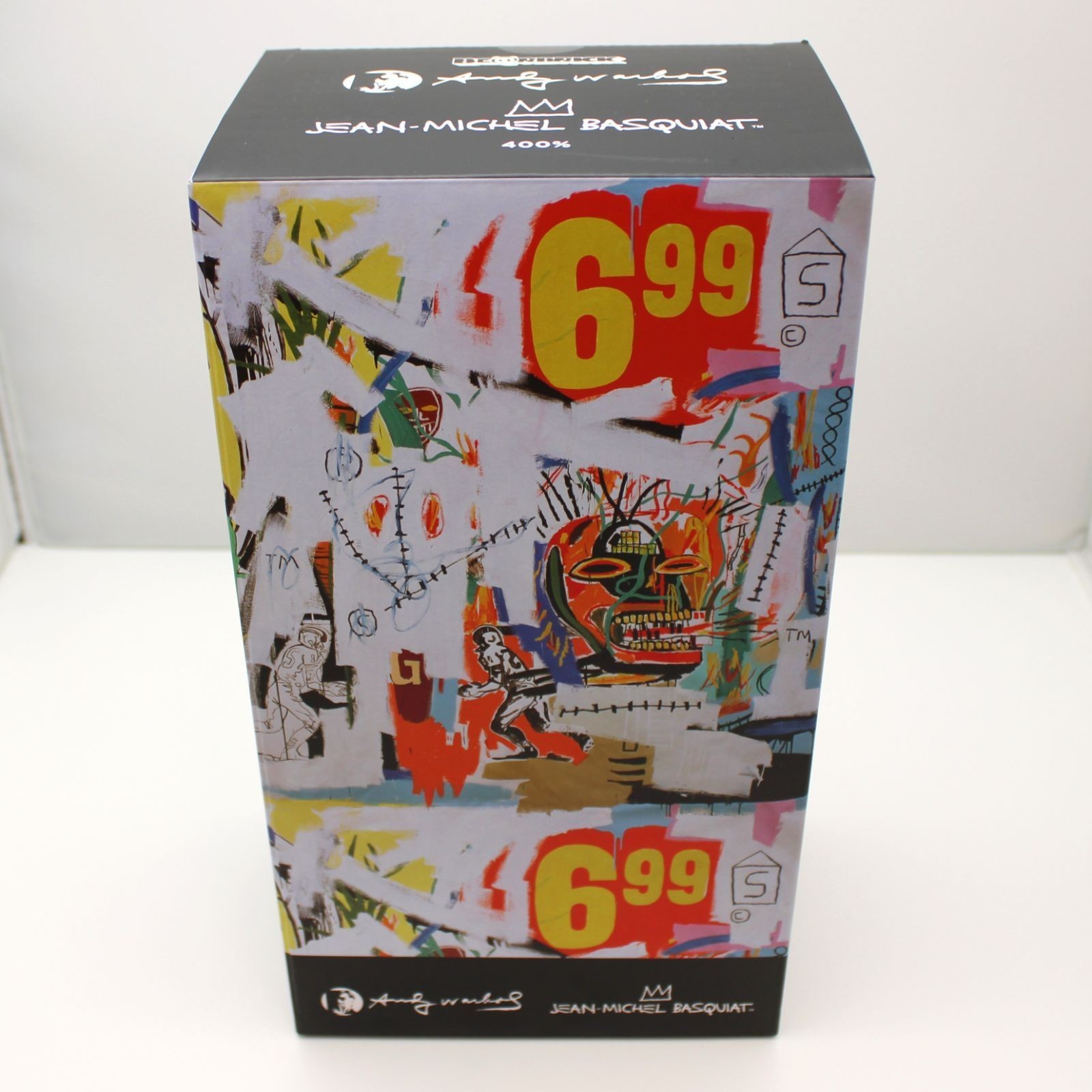 BE@RBRICK 400% Andy Warhol JEAN-MICHEL BASQUIAT Medicom giocattolo figura Bearbrick Jap