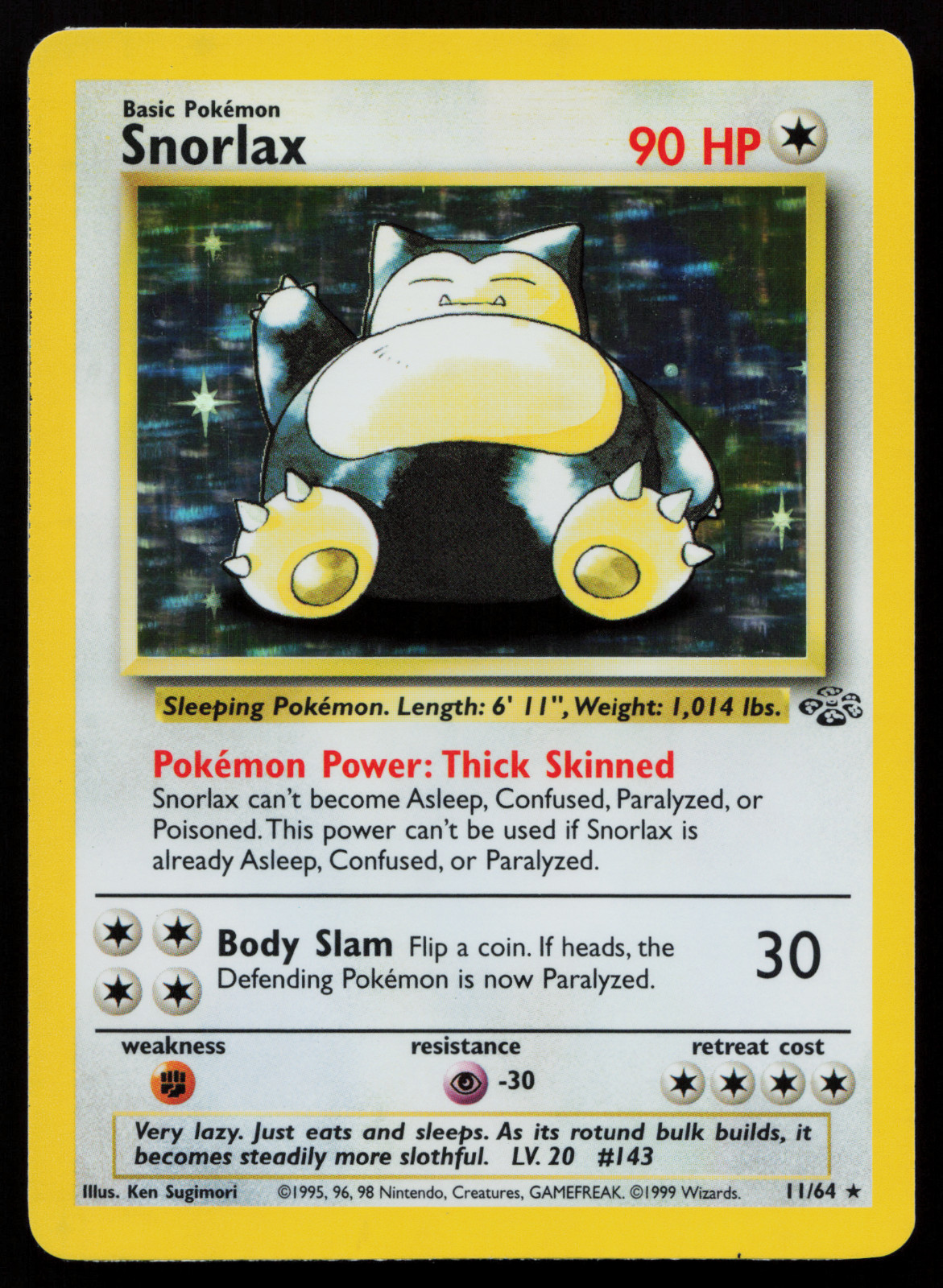 1999 Snorlax 11/64 Jungle Holo LP