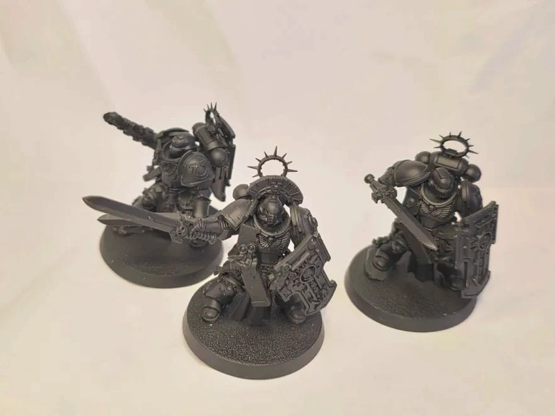 lot 1 - 3 bladeguards space marine ultramarine warhammer 40k