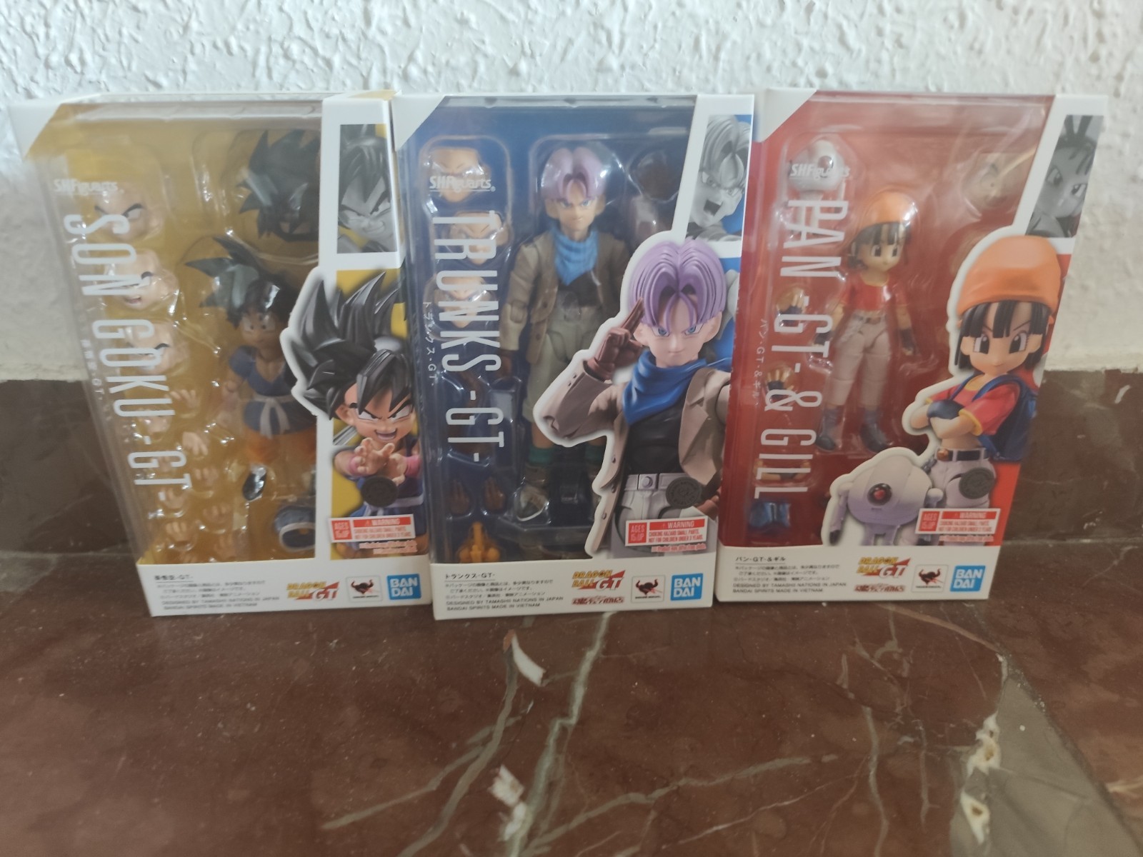 S.H.Figuarts Dragon Ball GT Lote x3 Goku GT Trunks GT Pan & Gill Selladas 
