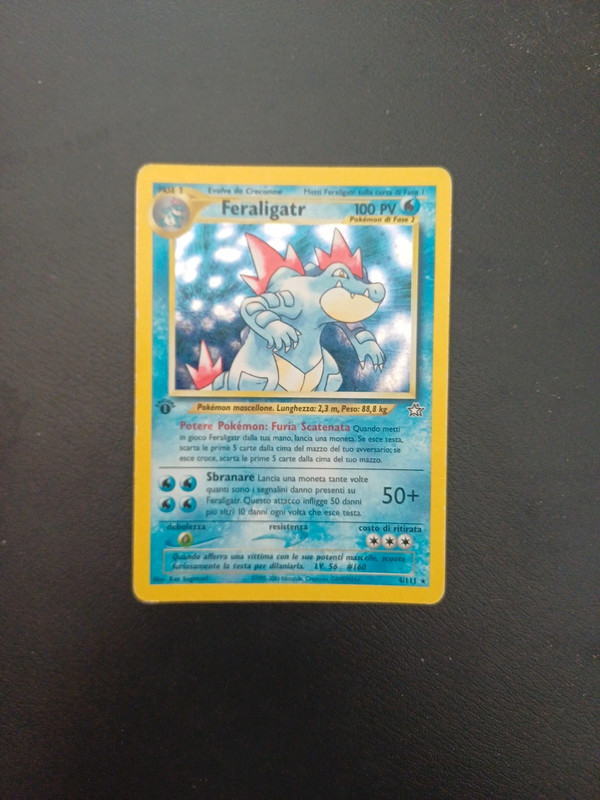 Carta Pokemon Feraligatr 100 pv holo