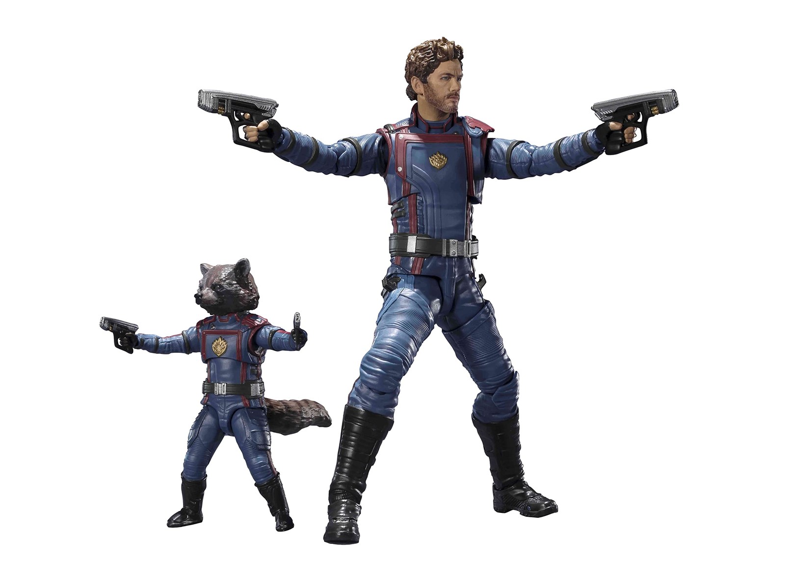 Modellino S.H.Figuarts Star-Lord&Rocket Raccoon Guardiani della Galassia Vol3