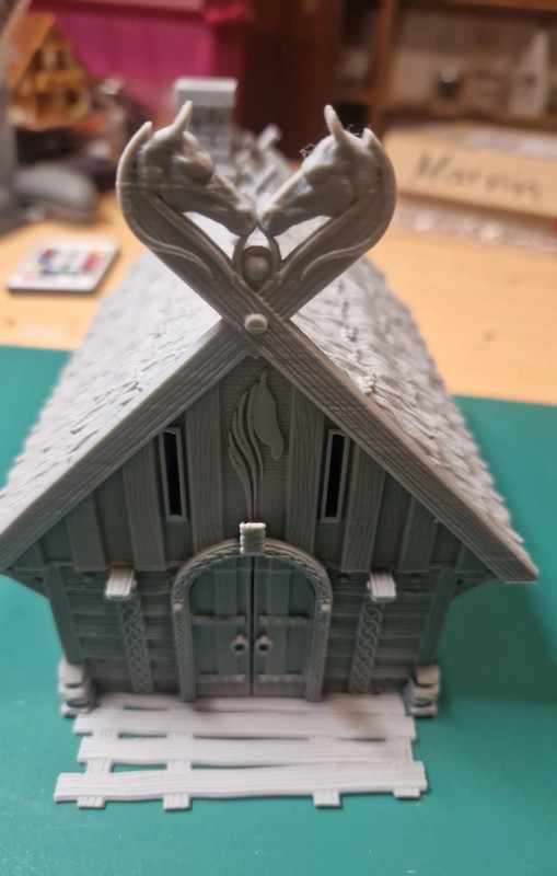 Nordische Haus 3 D Druck für Tapletop Spiele