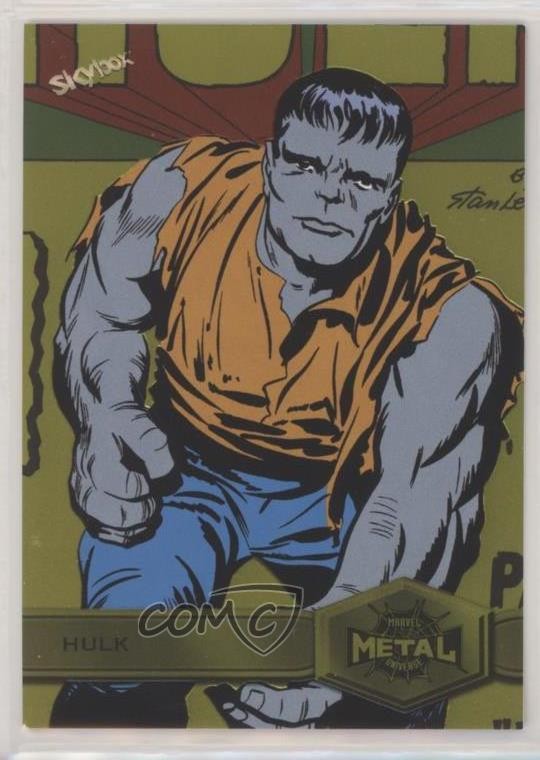 2022 Upper Deck Marvel Metal Universe Spider-Man Yellow Light FX Hulk #133 7ut
