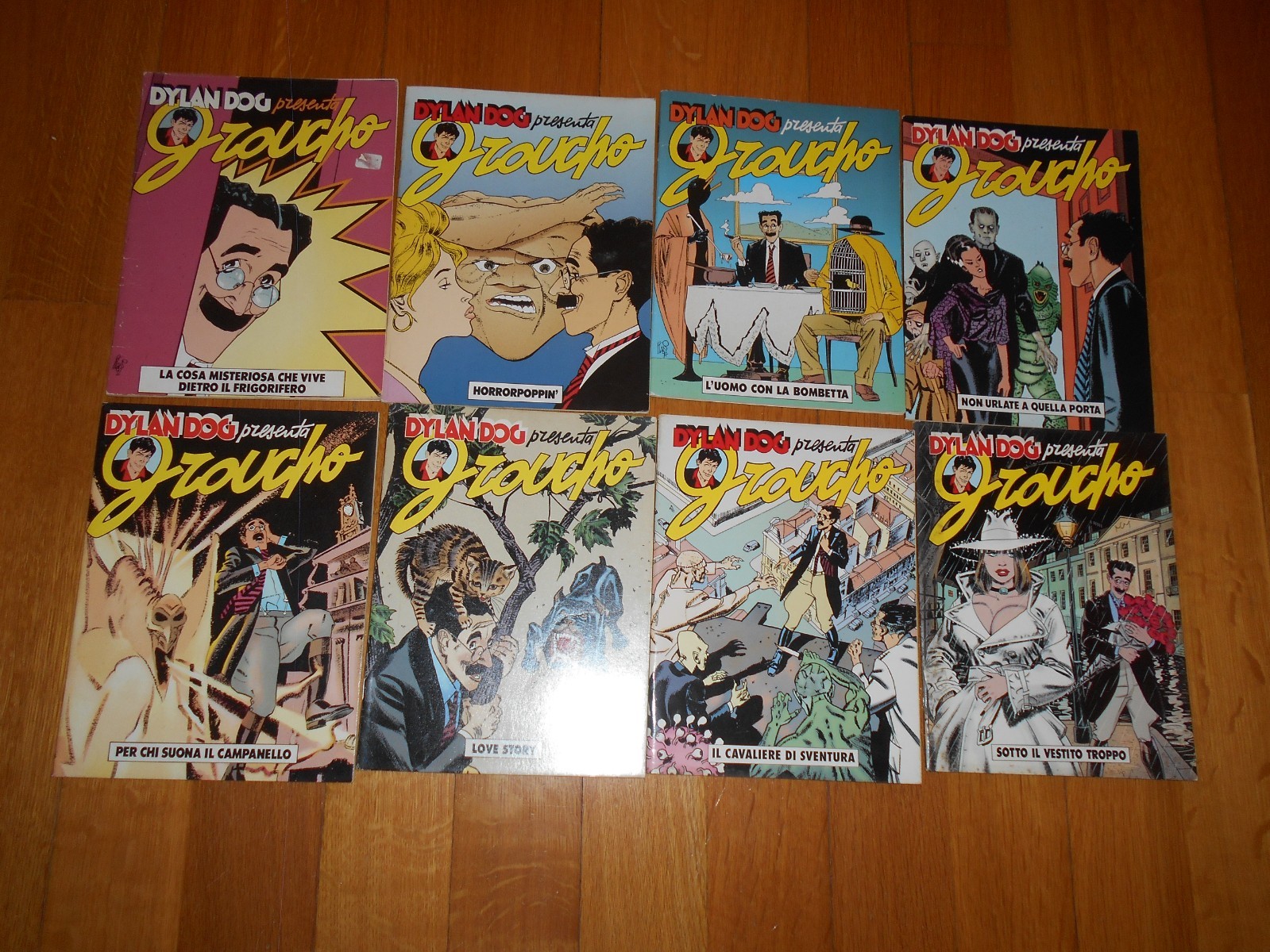 DYLAN DOG PRESENTA GROUCHO BONELLI EDITORE 1992-1999 TIZIANO SCLAVI SERIE 8 ALBI