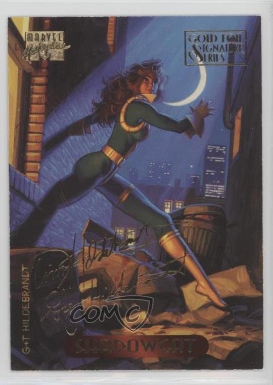 1994 Fleer Marvel Masterpieces Gold Foil Signature Series Shadowcat #106 d8k