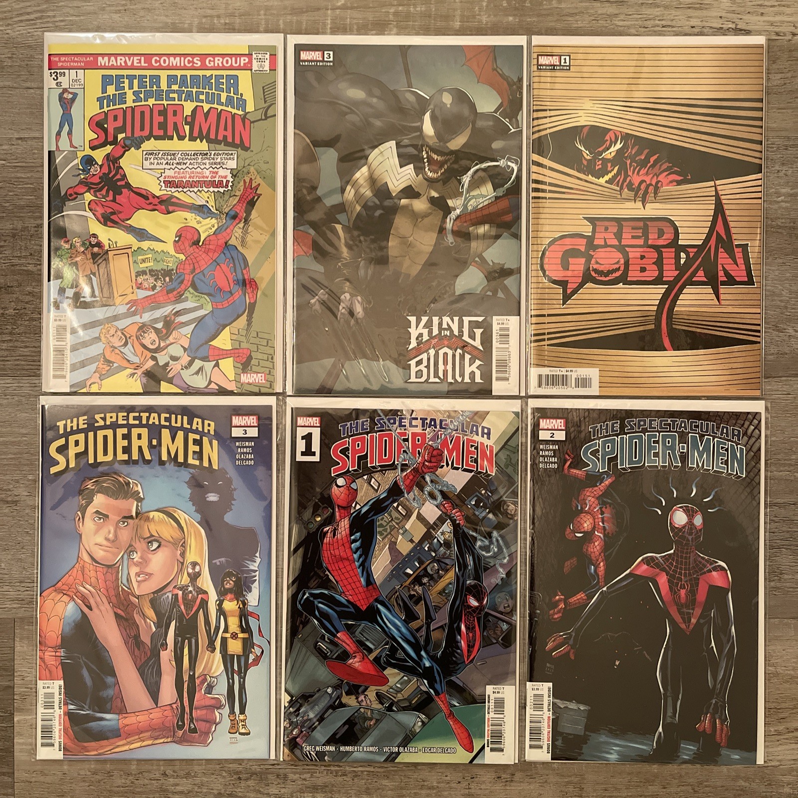 Lotto The Spectacular Spider-Man Marvel Comics & Variant Edition (6x) 2022-2024 B&B