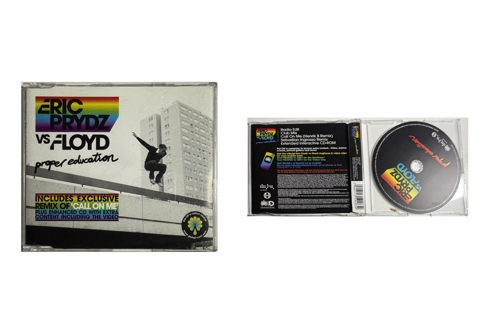 💿 Eric Prydz Vs Floyd Proper Education CD Single Remixes Enhanced
