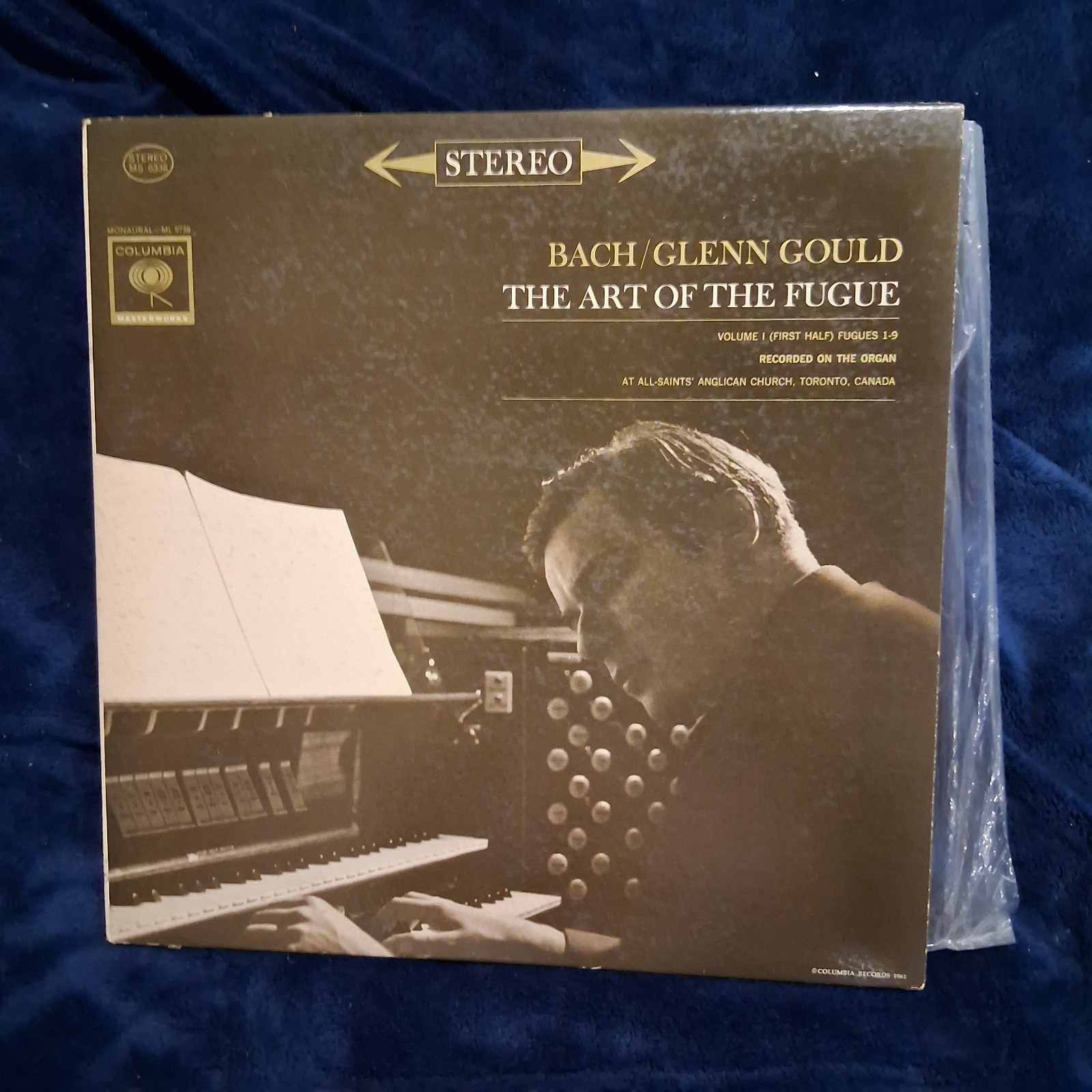 Vtg Glenn Gould Bach The Art of the Fugue Vol 1 LP Columbia MS 6338 6 Eye Stereo