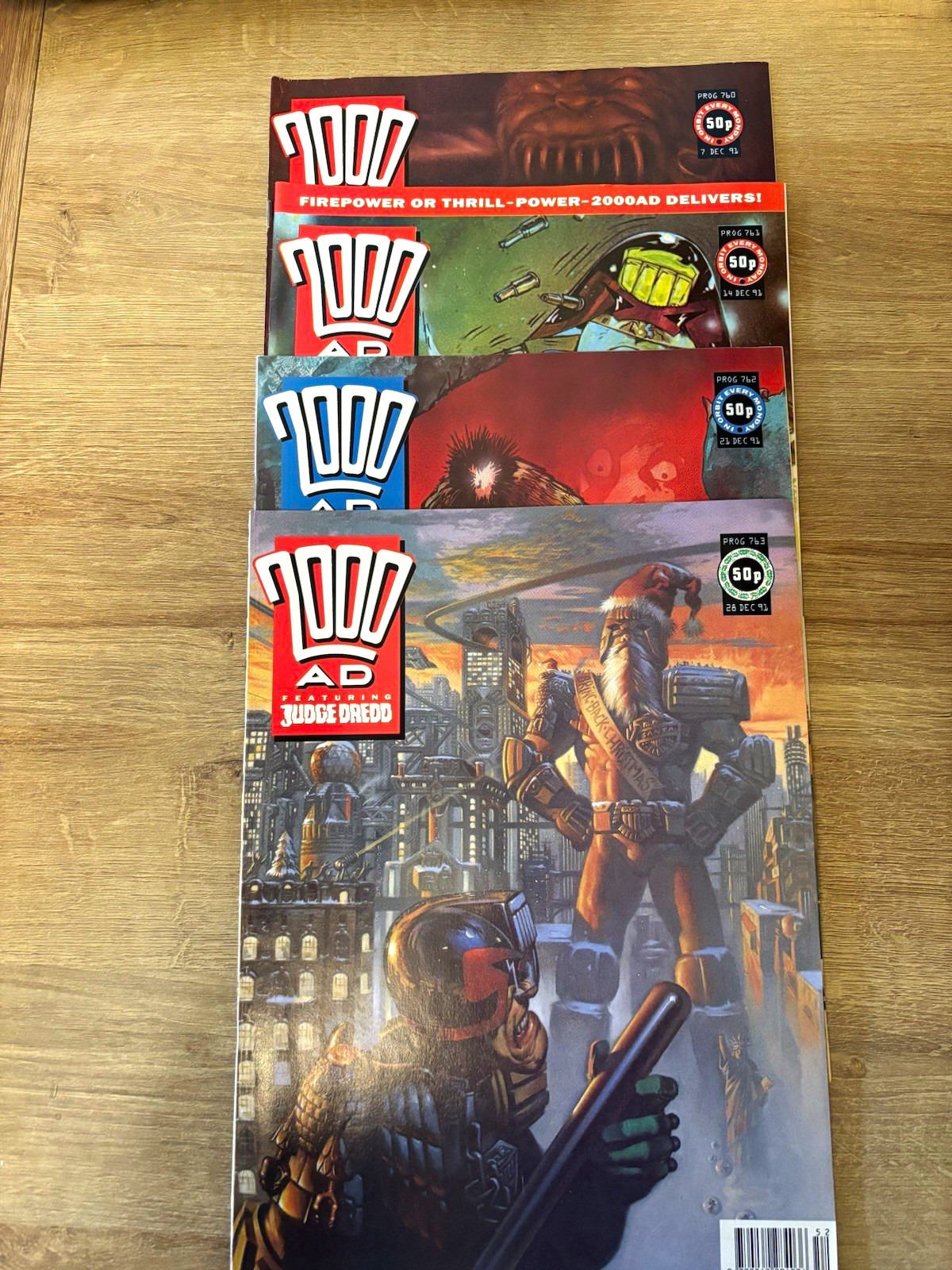 2000 AD Judge Dredd Comic Book s 760-763  Anderson Durham Red
