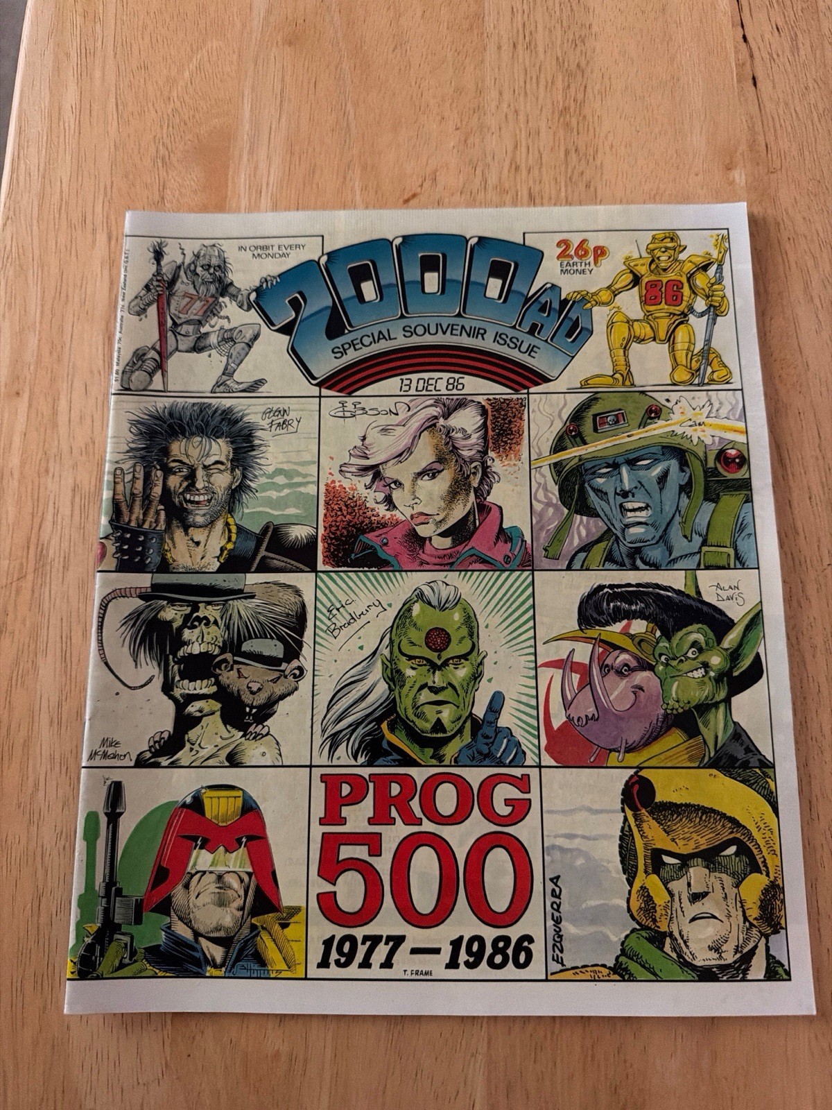 2000AD Comic Issue Prog 500 13/12/86 December 13th 1986 Special Souvenir