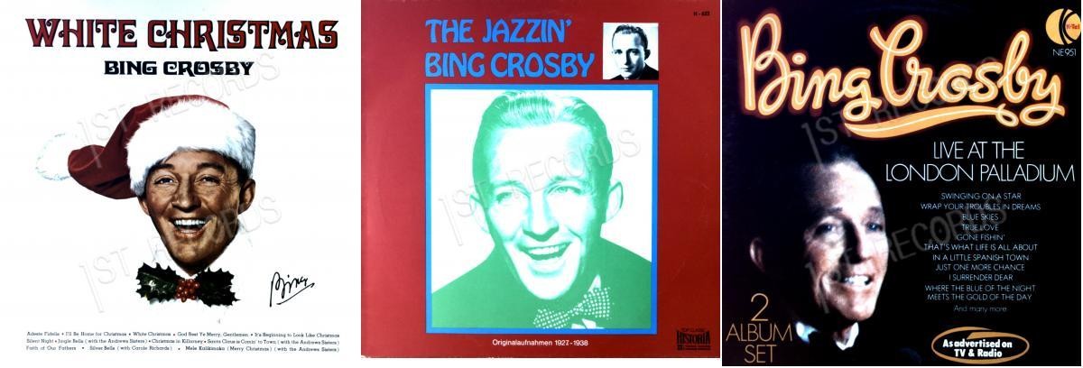 3 x Bing Crosby Vinyl LP Sammlung VG/VG+ .