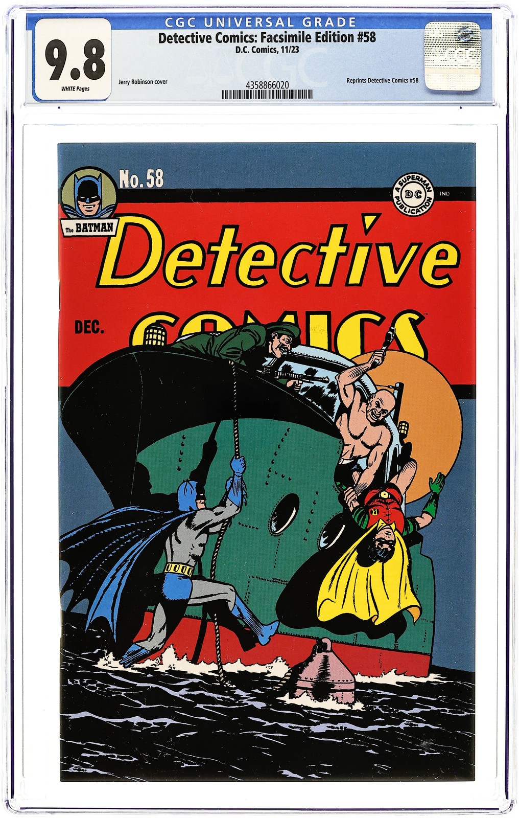 Detective Comics Edizione Facsimile #58 CGC 9.8 2023 4358866020