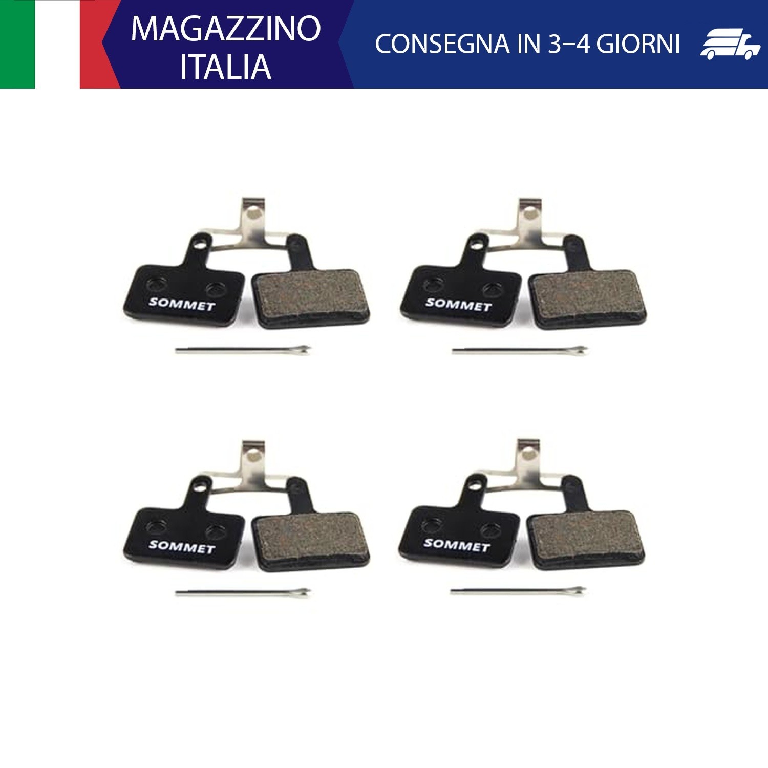 SOMMET Pastiglie freno a disco per Shimano M355 M375 M395 M415 M416 M445 M446 M4