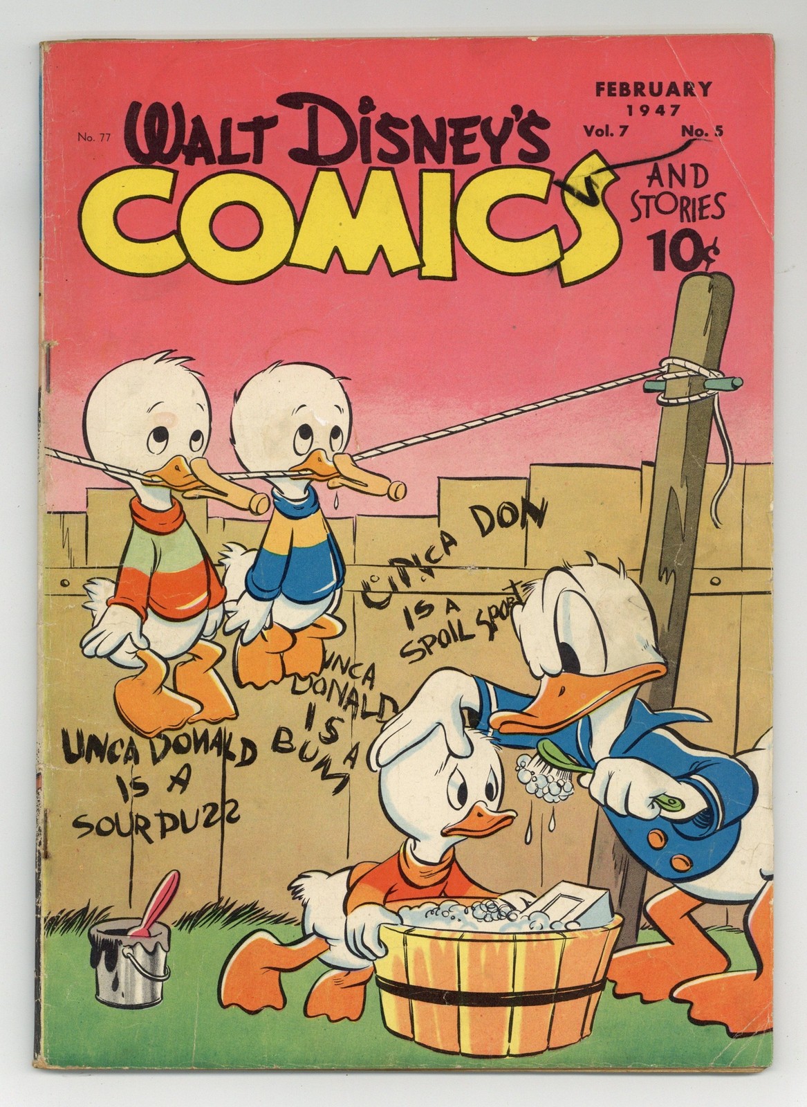 Walt Disney's Comics and Stories #77 VG- 3.5 1947