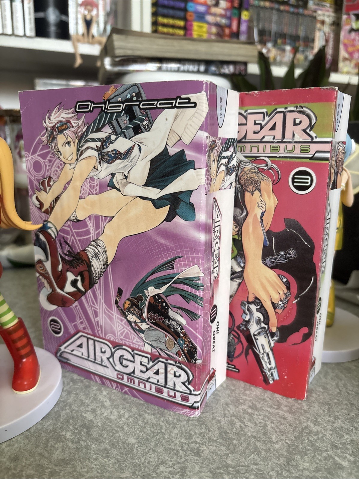 Lotto manga Air Gear Omnibus volumi 2 e 3; inglese