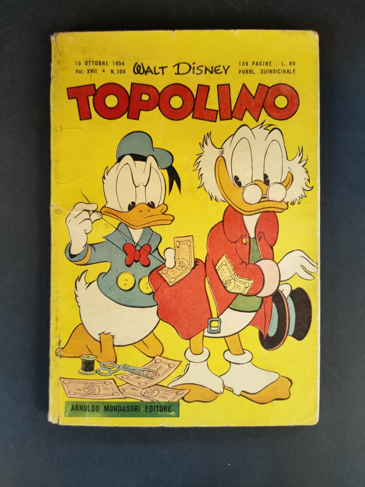 TOPOLINO LIBRETTO ORIGINALE  N.100    (cod.L40)