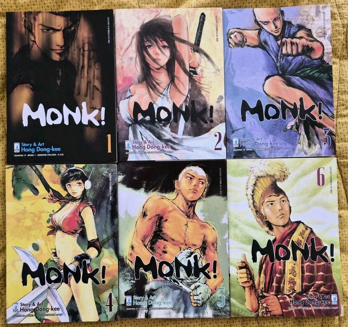 Star Comics Monk! Volumi 1-6 Set completo Hong Dong-kee in Italiano