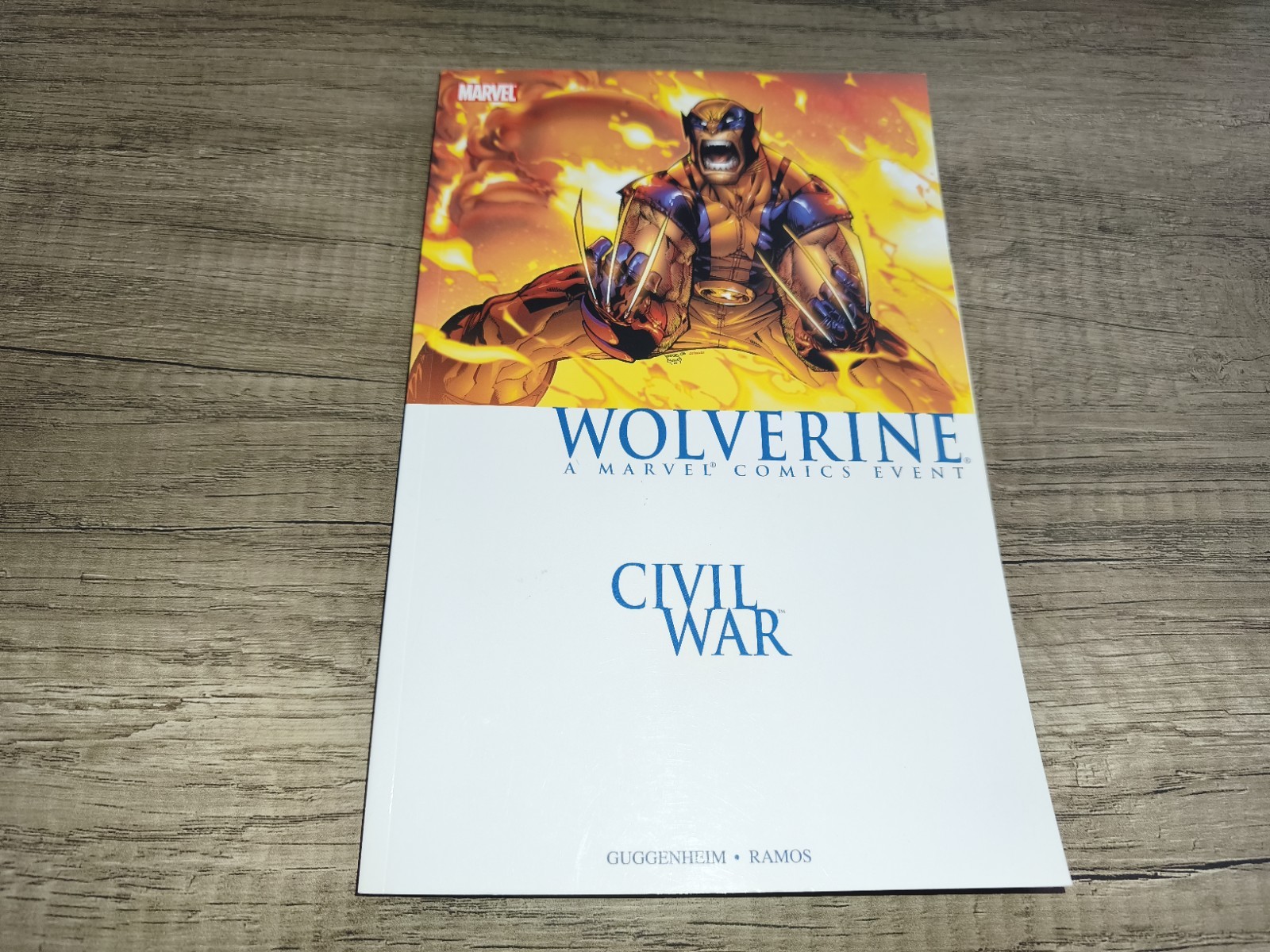 1st Print Wolverine Civil War TPB Graphic Novel Guggenheim Ramos 