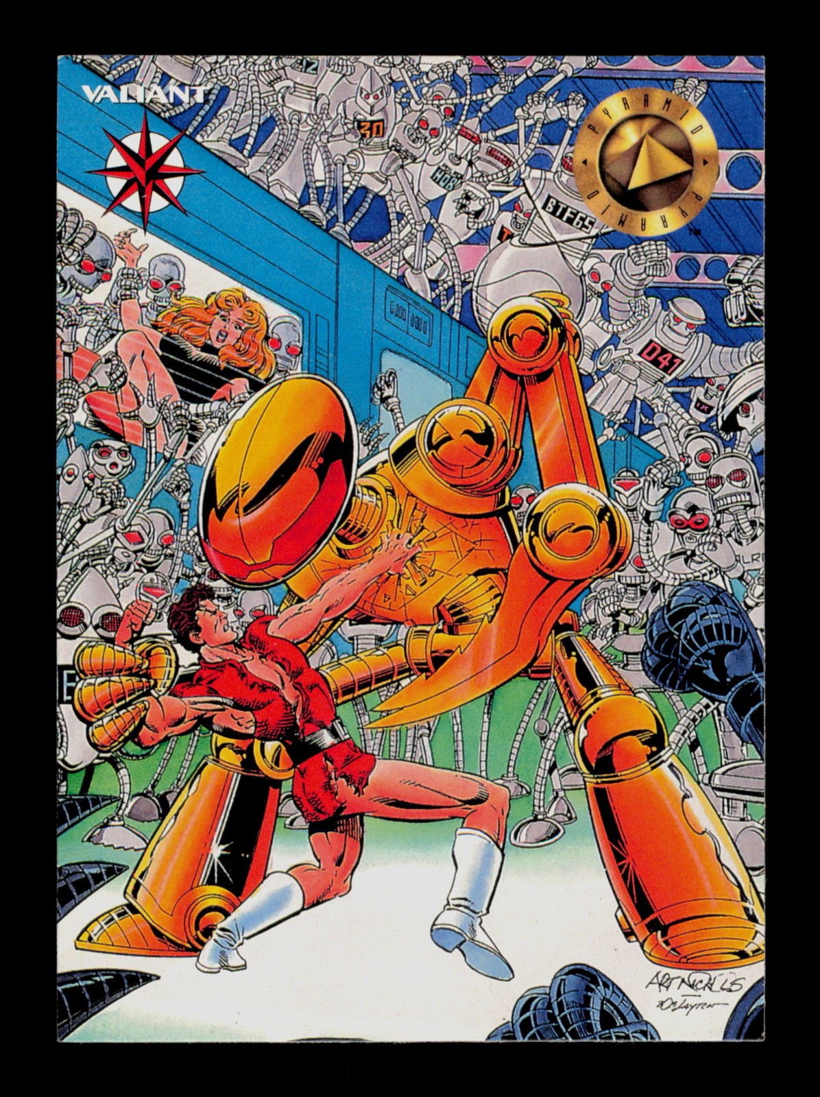 Settembre, n. 4 carte collezionabili Magnus Robot Fighter 5 piramide TCG CCG