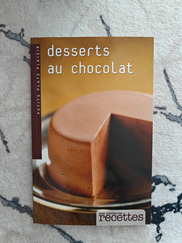 Livre de recettes de desserts au chocolat