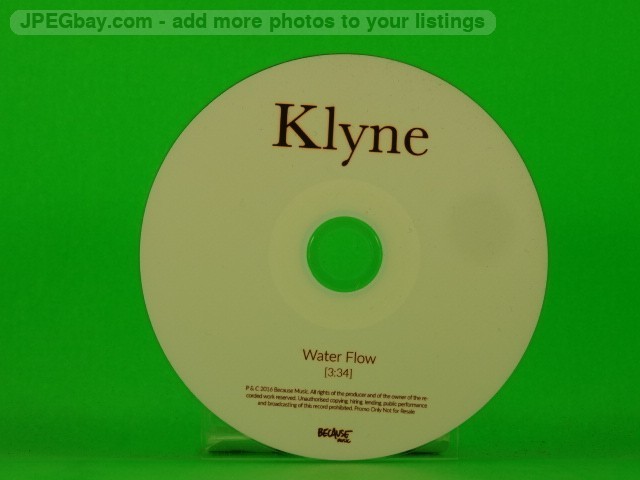KLYNE WATER FLOW (L60) 1 Track Promo CD Single including PLASTIC Sleeve BECAUSE 