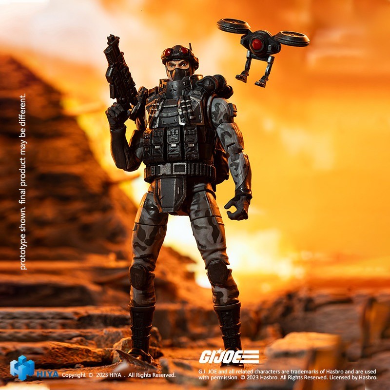 HIYA Exquisite Mini G.I. Figurina Joe Firefly 1/18 10,5 cm, in magazzino