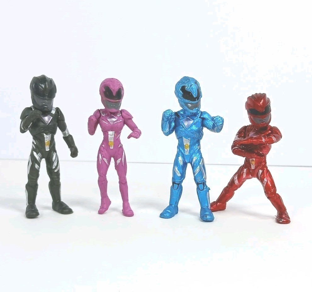 2017 Power Rangers Mighty Morphin Legacy Mini 3" Figure Rosso Blu Nero Rosa