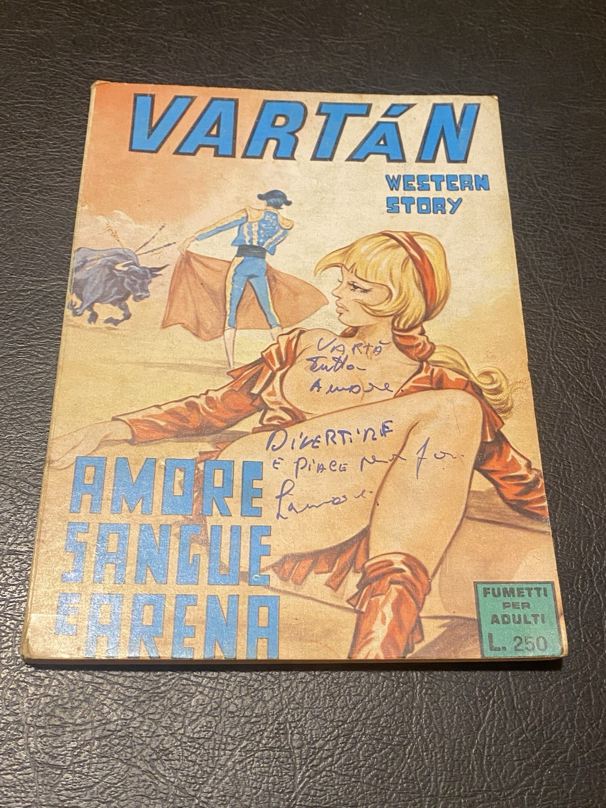 Vartan N 102 1973 Amore Sangue e Arena Furio Viano Editore 