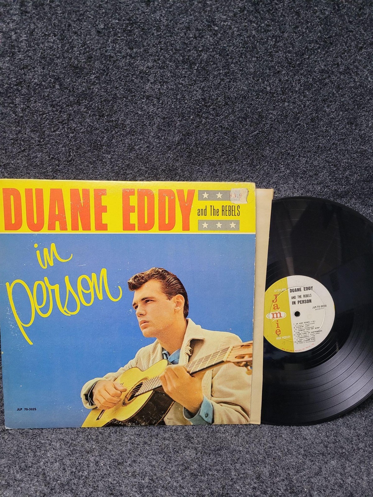 Vintage Duane Eddy And The Rebels In Person 12" Black Vinyl LP JLP 70-3025 1960