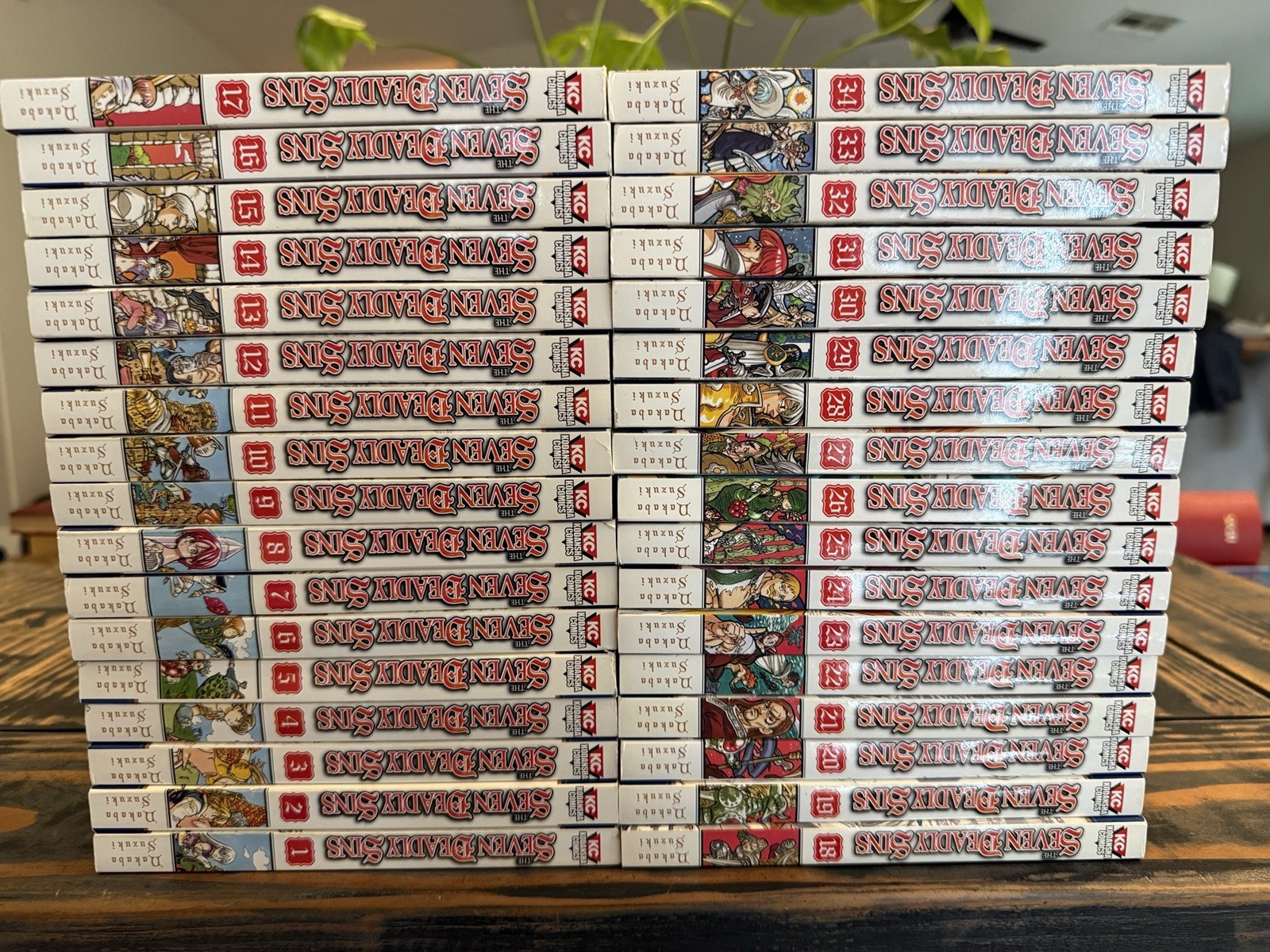 Lotto manga Kodansha Comics The Seven Deadly Sins volumi inglesi 1-34