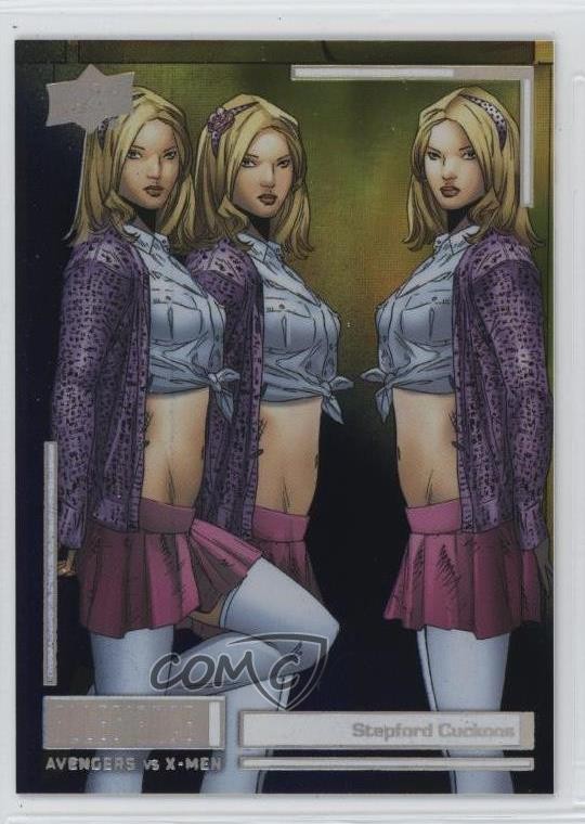 2023 Allegiance Avengers vs X-Men Blue & Yellow 2/63 Stepford Cuckoos #C32 18on