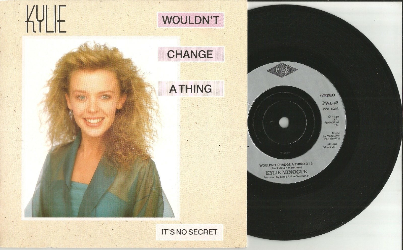 KYLIE MINOGUE Wouldn’t Change  Thing EUROPE 7 INCH vinyl USA seller MINT pwl 42