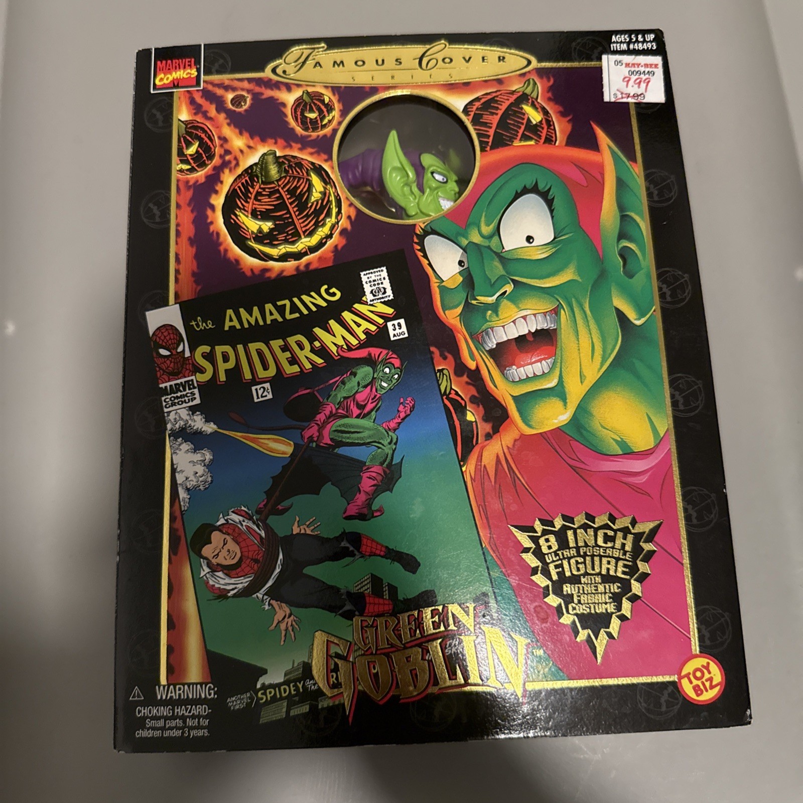 1997 ToyBiz Green Goblin Marvel Famous Covers Action Figure NIB Spider-Man