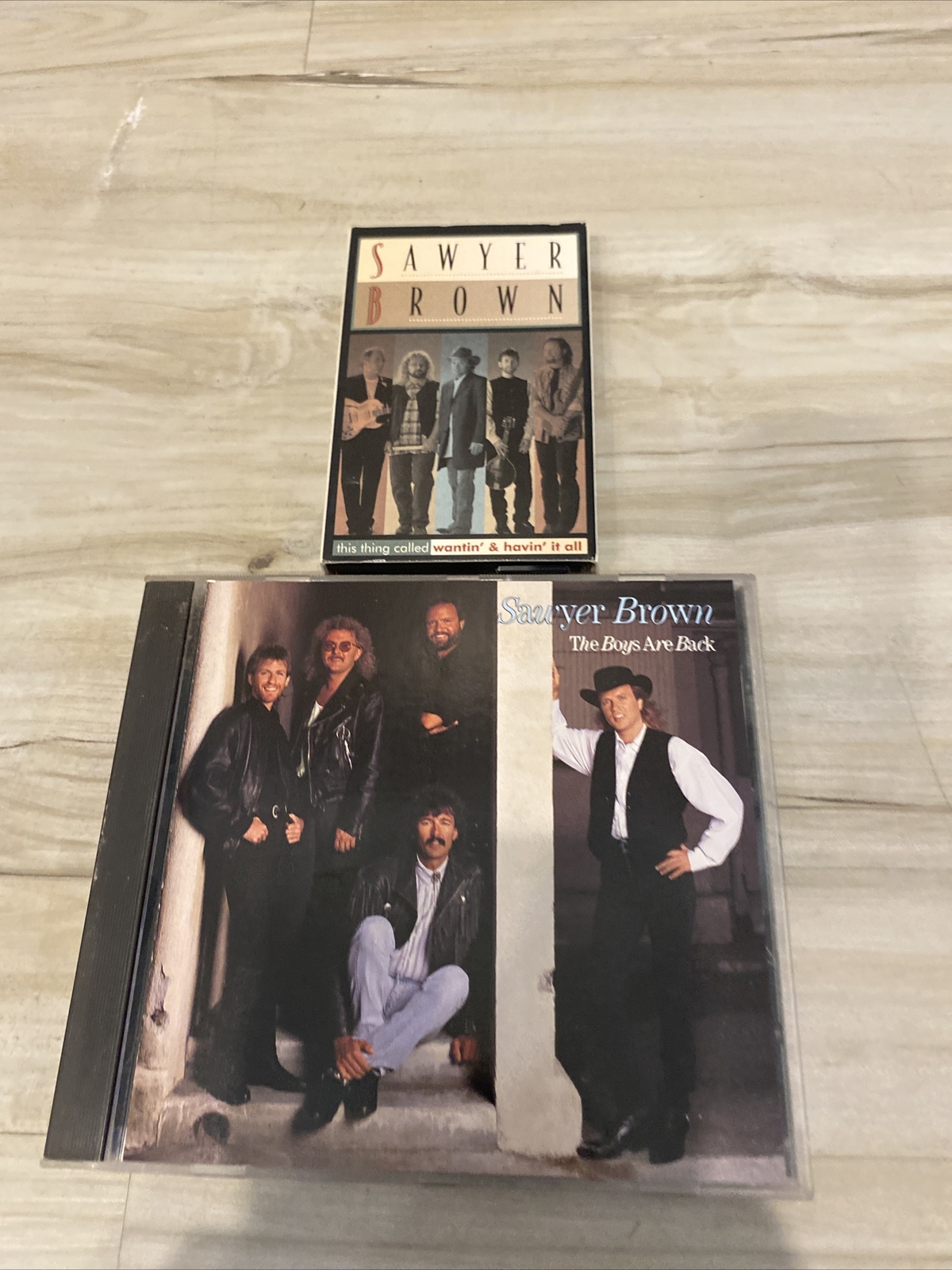 Sawyer Brown CD & Cassette Lot The Boys Are Back & This Thing Called Wantin’