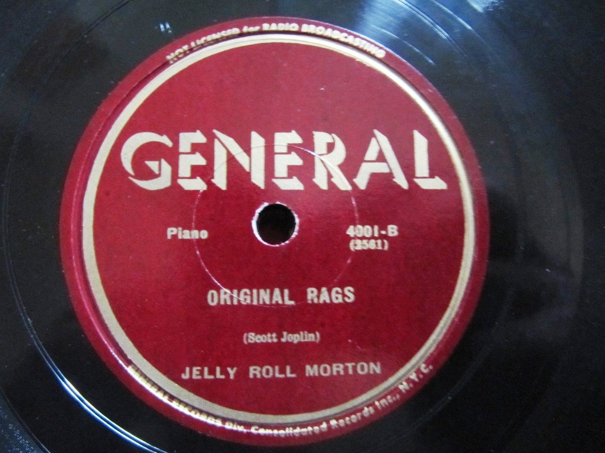 1939 JELLY ROLL MORTON Scott Joplin RAGTIME Original Rags Mamie's Blues GENERAL