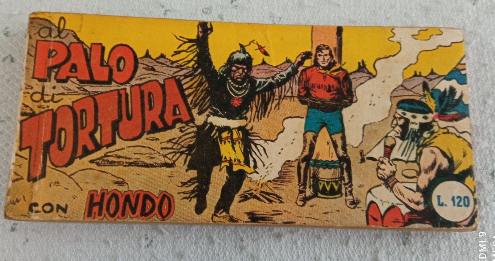 RACCOLTINA STRISCIA HONDO N° 11 palo della tortura audace zenith anni 50 origina