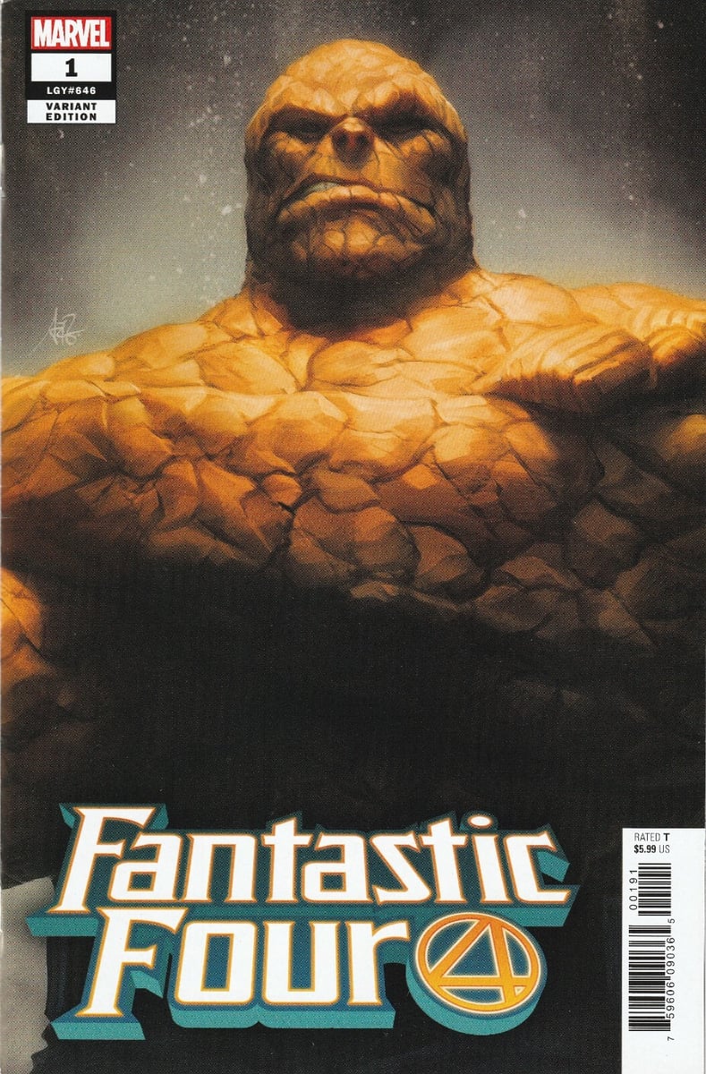 FANTASTIC FOUR #1 GIGANTE (2018) STANLEY ARTGERM LAU VARIANTE 'BEN' ~ NON LETTO NM