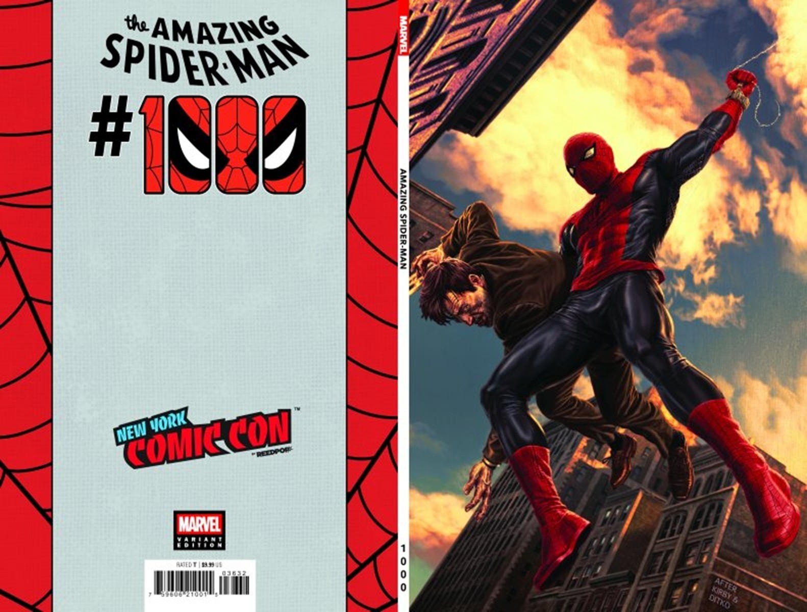 AMAZING SPIDERMAN 1000 36 LEE BERMEJO NYCC VARIANTE ESCLUSIVA NM vol7 2026 PREVENDITA
