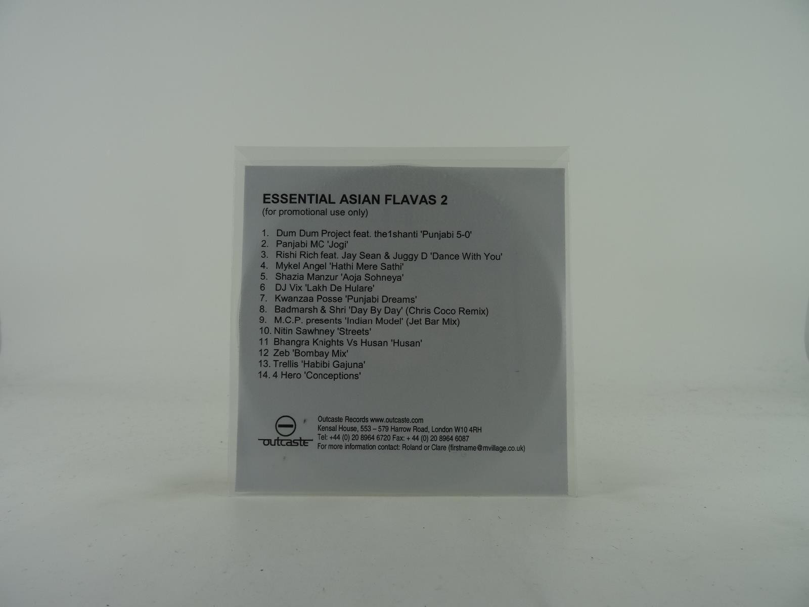 VARIOUS ARTISTS ESSENTIAL ASIAN FLAVAS 2 (339) 14 Track Promo CD Album including