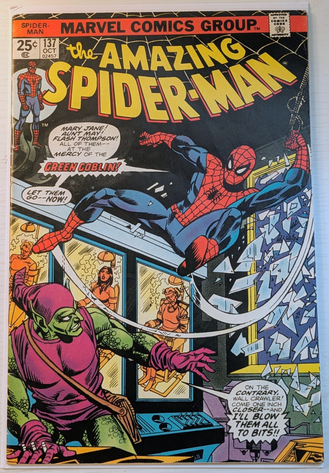 Amazing Spiderman #137 VG+ / FN - Lettore, Harry Osborn Goblin Verde! Fumetto