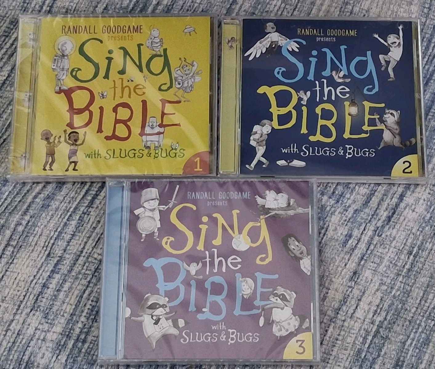  Slugs & Bugs Sing The Bible 3 CD Lot Volumes 1-3 Kids Christian Music