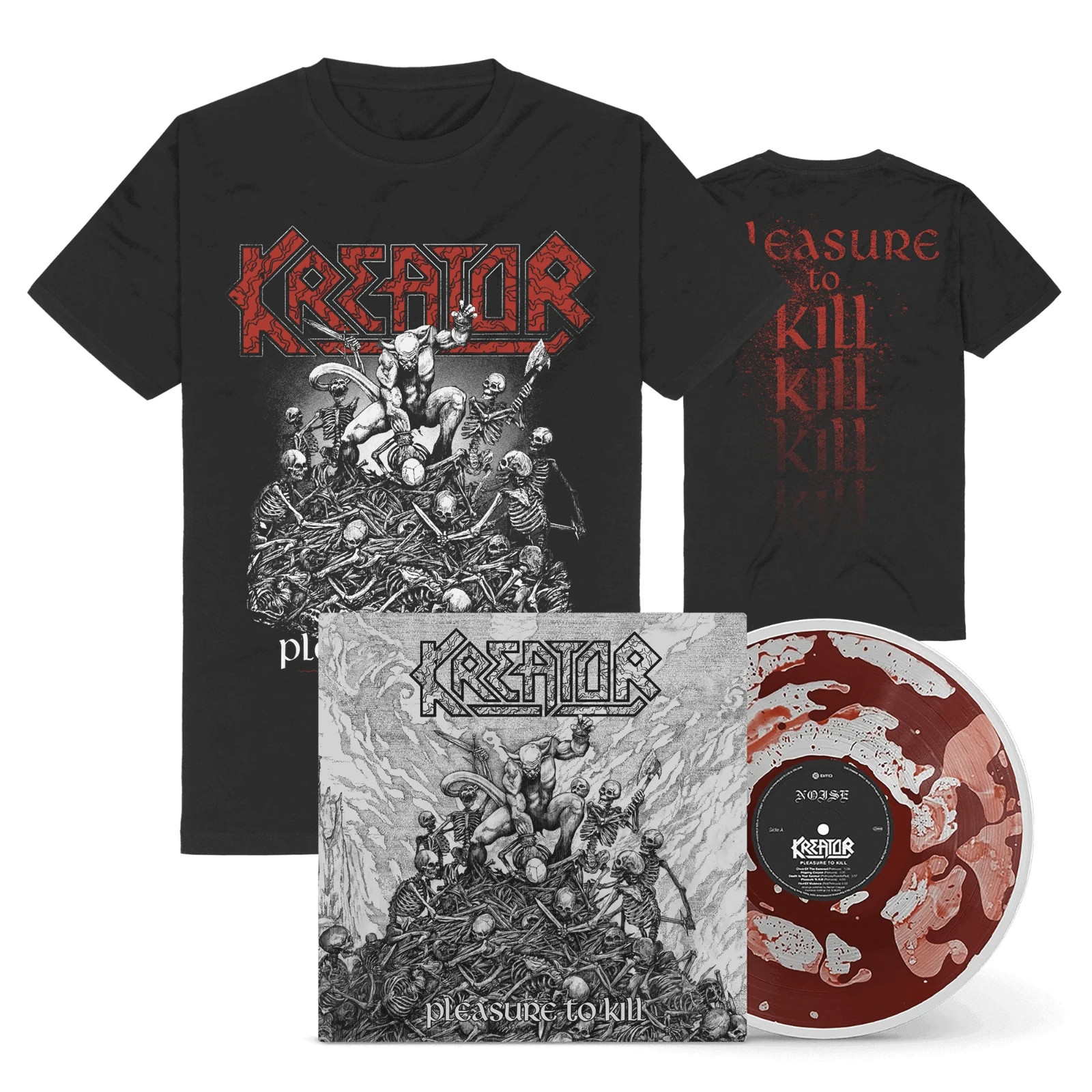 Kreator Pleasure To Kill Limited Edition 🩸Liquid🩸Vinyl Sold Out + T-Shirt Gr.S
