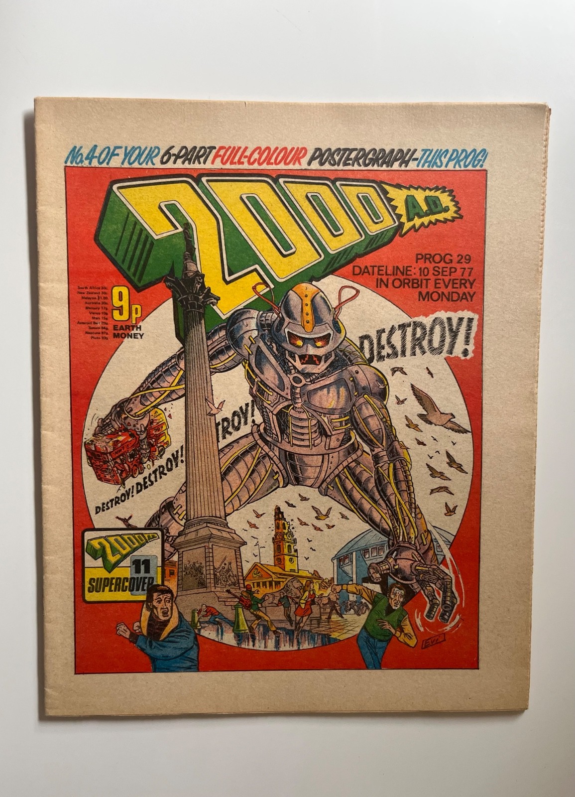 2000AD PROG 29 DATE 10 SEPTEMBER 1977